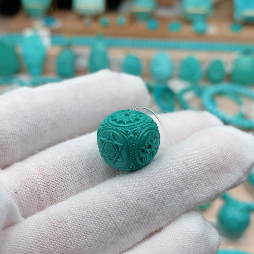 绿松石未镶嵌珠宝奇石13mm