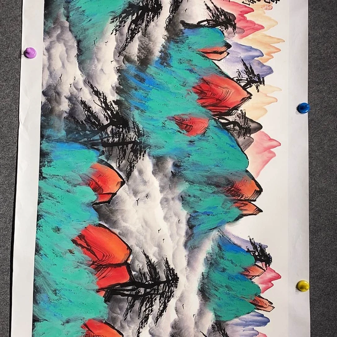 横款带灯jgh老师山水