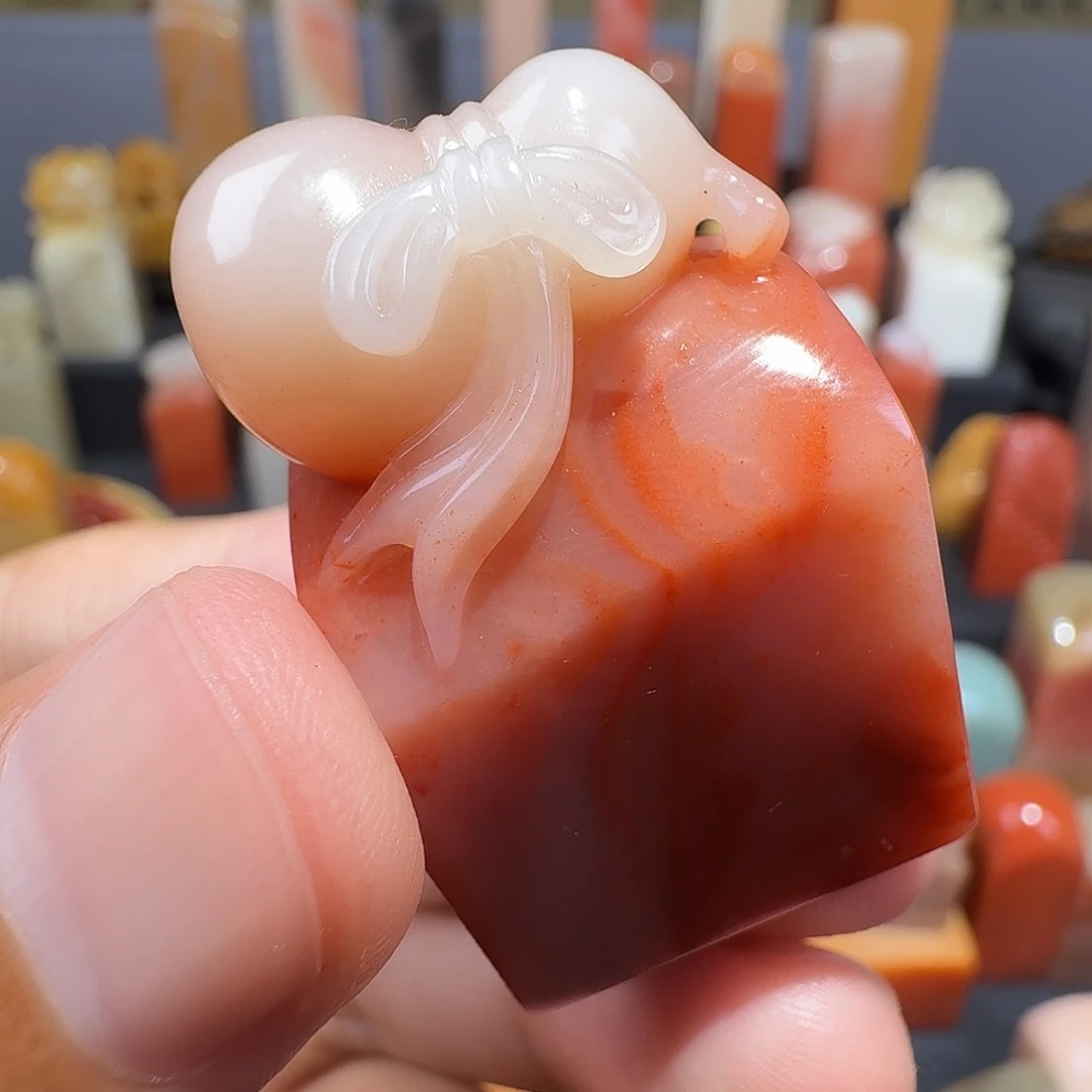 印石老挝石葫芦福禄