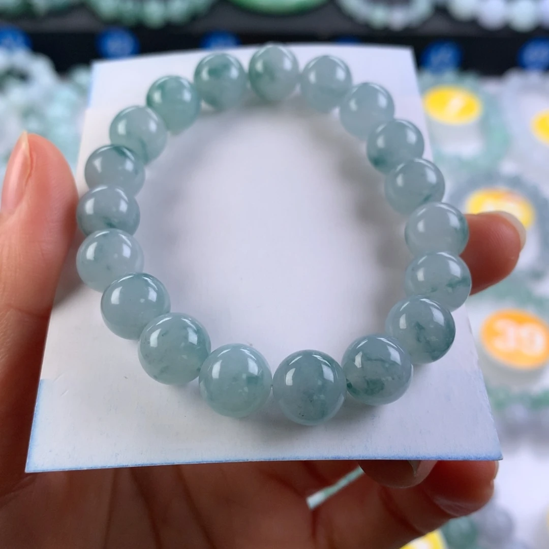 翡翠未镶嵌手链卡9.7