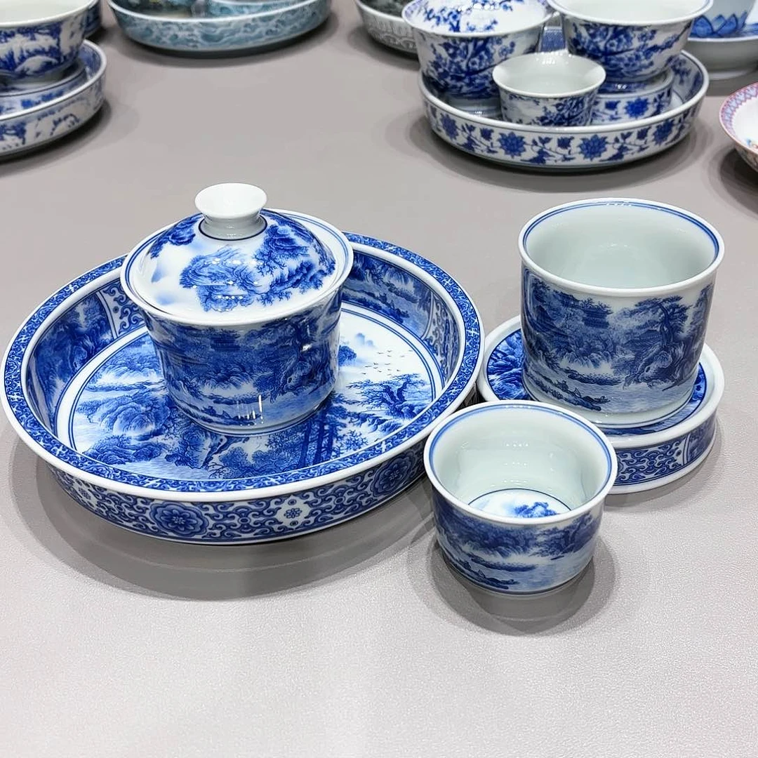 盖碗景德镇高温茶具