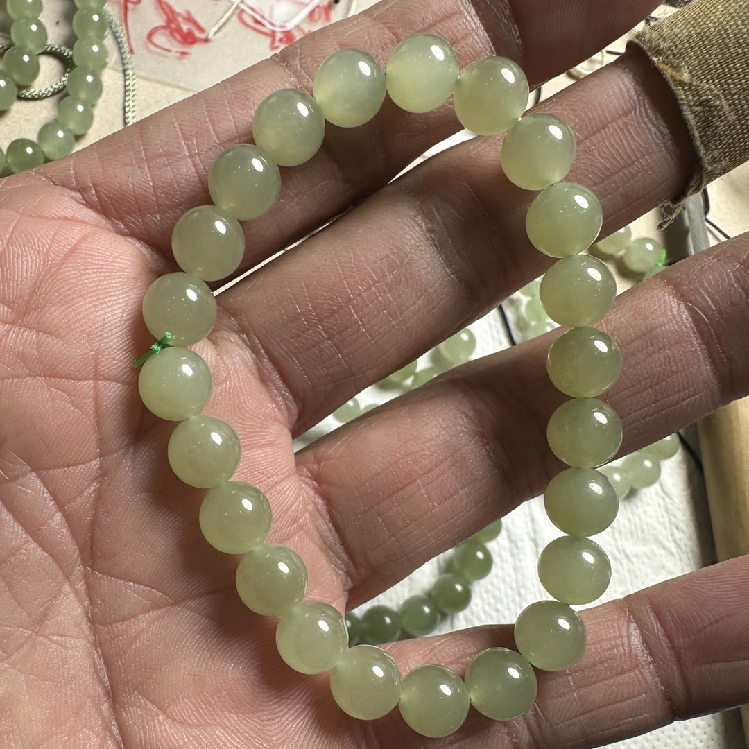 和田玉晴水卡8米手串喜欢速度下单