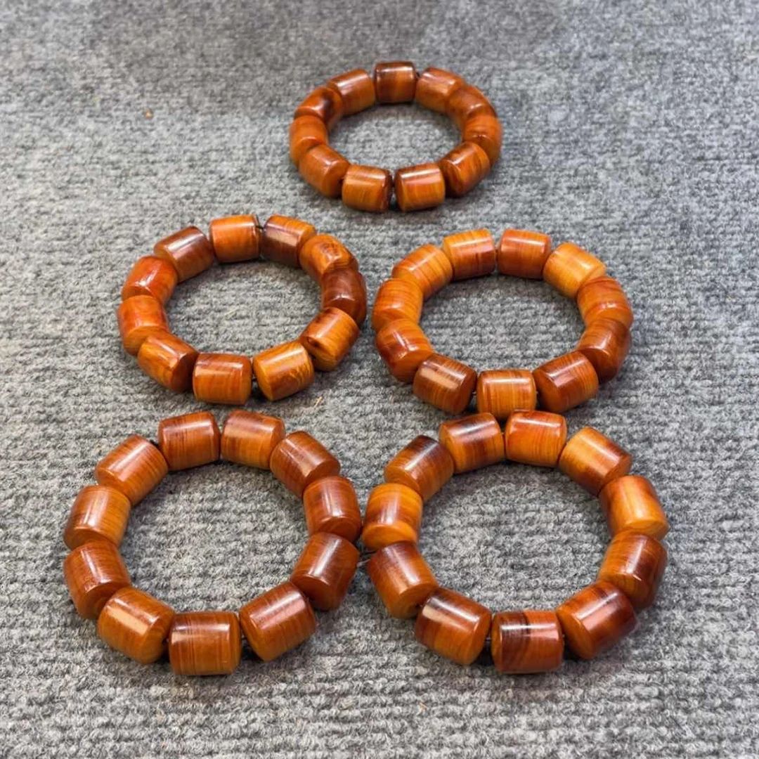 【闪购商品】柏木（崖柏）玉化2.0桶珠，缠丝发丝纹，甜果香