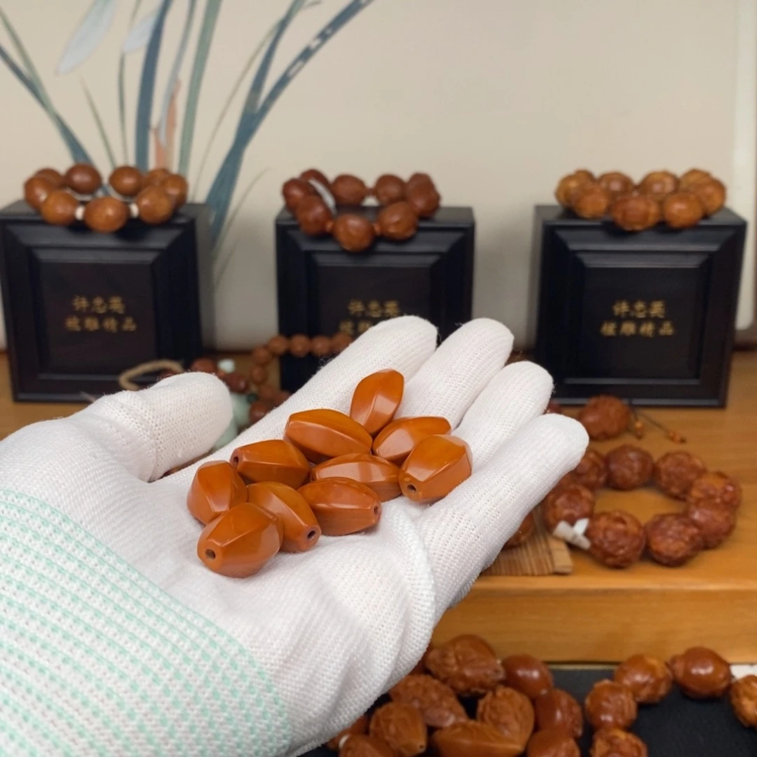 手串橄榄核爱*客工作室六棱素珠