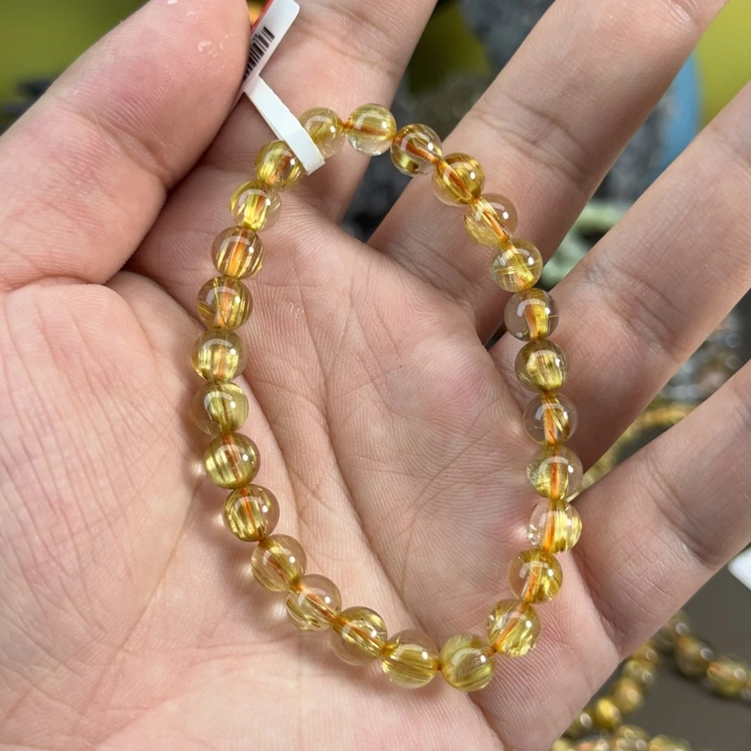 水晶手串未镶嵌钛晶