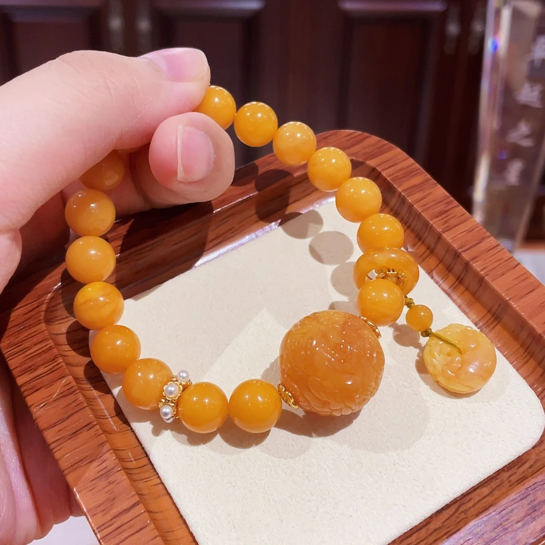 蜜蜡手链未镶嵌手串