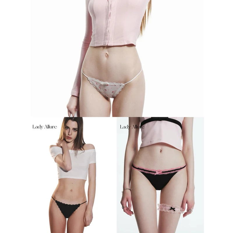 「LA」怦然心动约会套组*纯欲可爱性感原创带网纱性感水果内裤