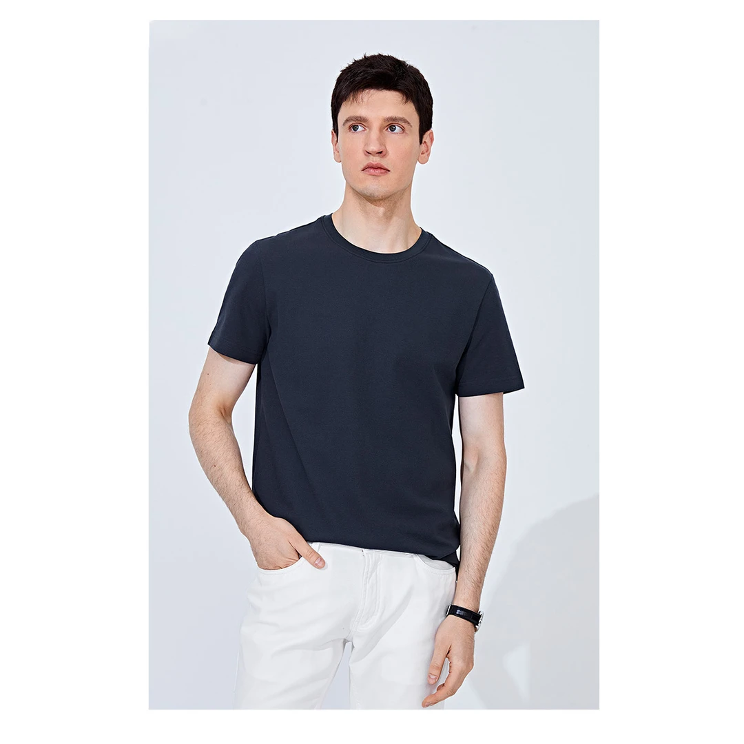 夏季新款短袖T恤男休闲圆领体恤6001