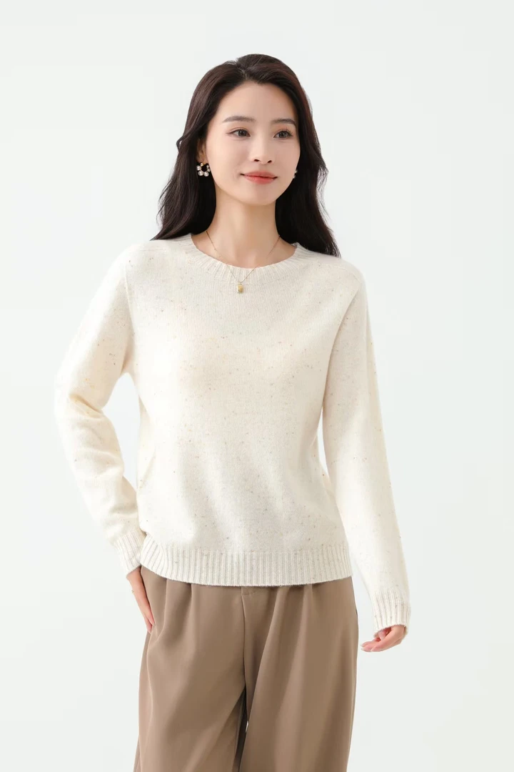 【夏川专属】-秋冬100%绵羊毛无缝一体针织衫-716