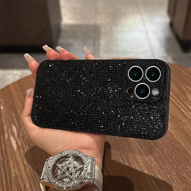 奥菲顿小香风细闪适用iPhone17/16手机壳磨砂华为P80vivo小米oppo