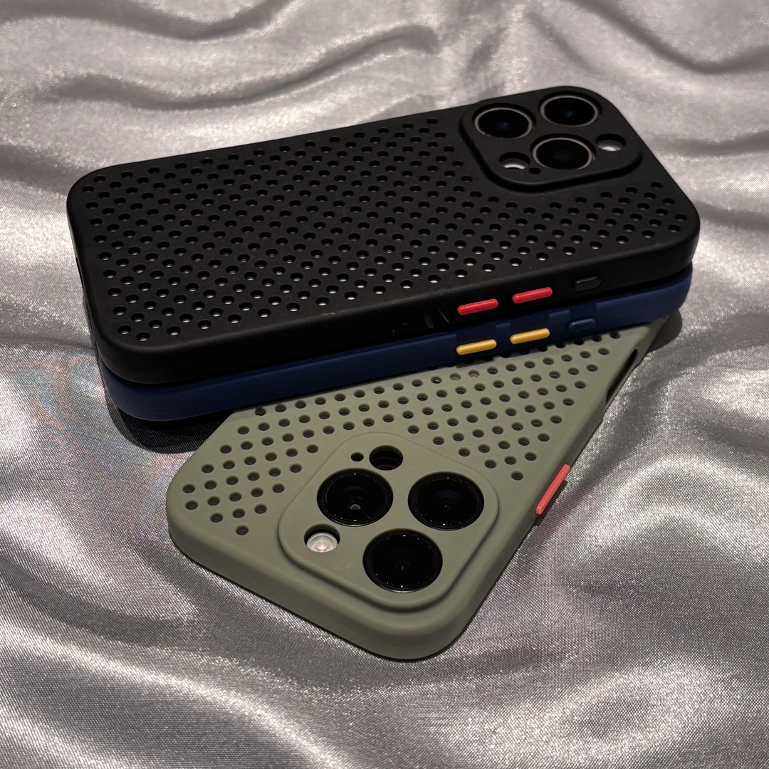 飞虎胜夏季洞洞散热壳适用苹果16/15promax手机壳iPhone14/13新款