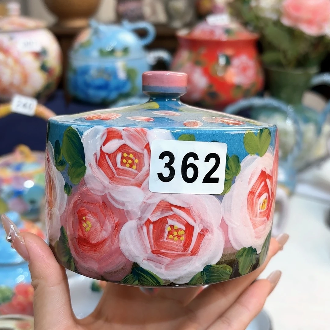 景德镇手绘高温釉下彩陶瓷茶具