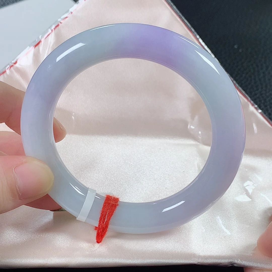 翡翠手镯未镶嵌缅甸天然翡翠手镯56圈口