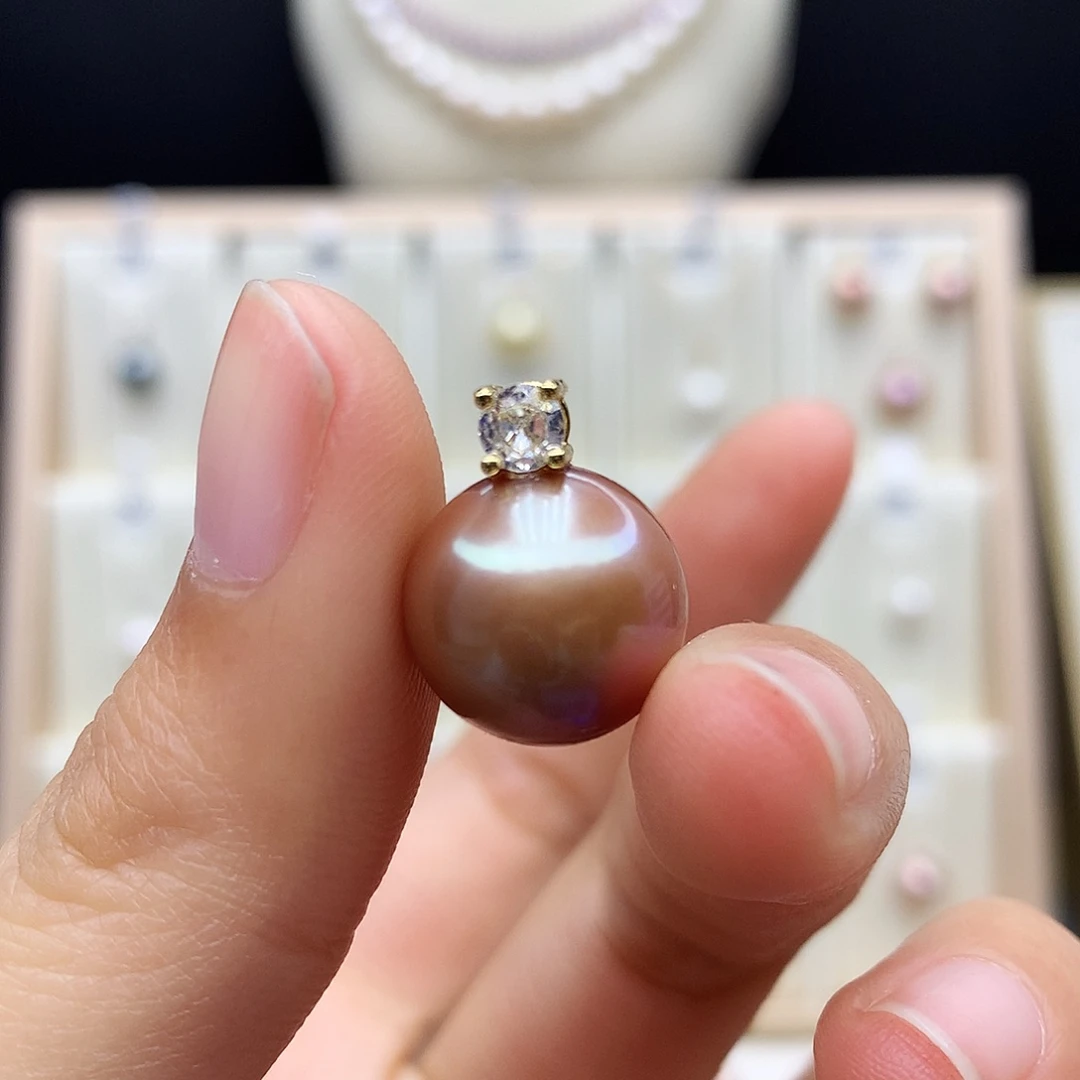 海水珍珠颈饰合金