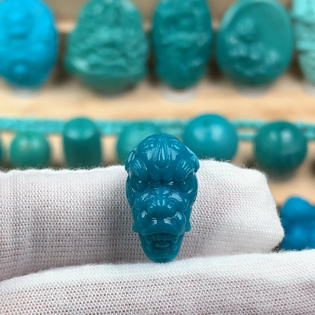 未镶嵌绿松石三通卡11.7