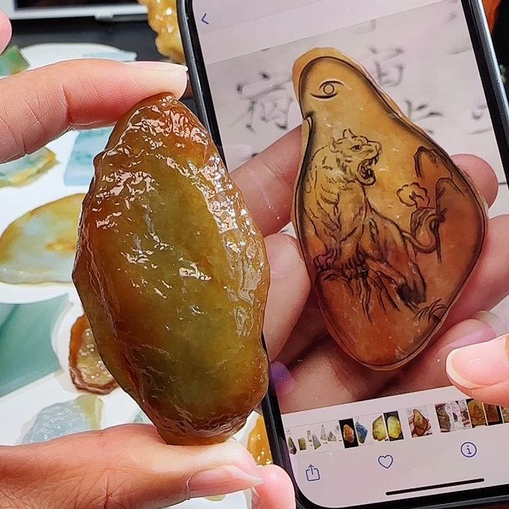 定制翡翠未镶嵌翡翠挂件