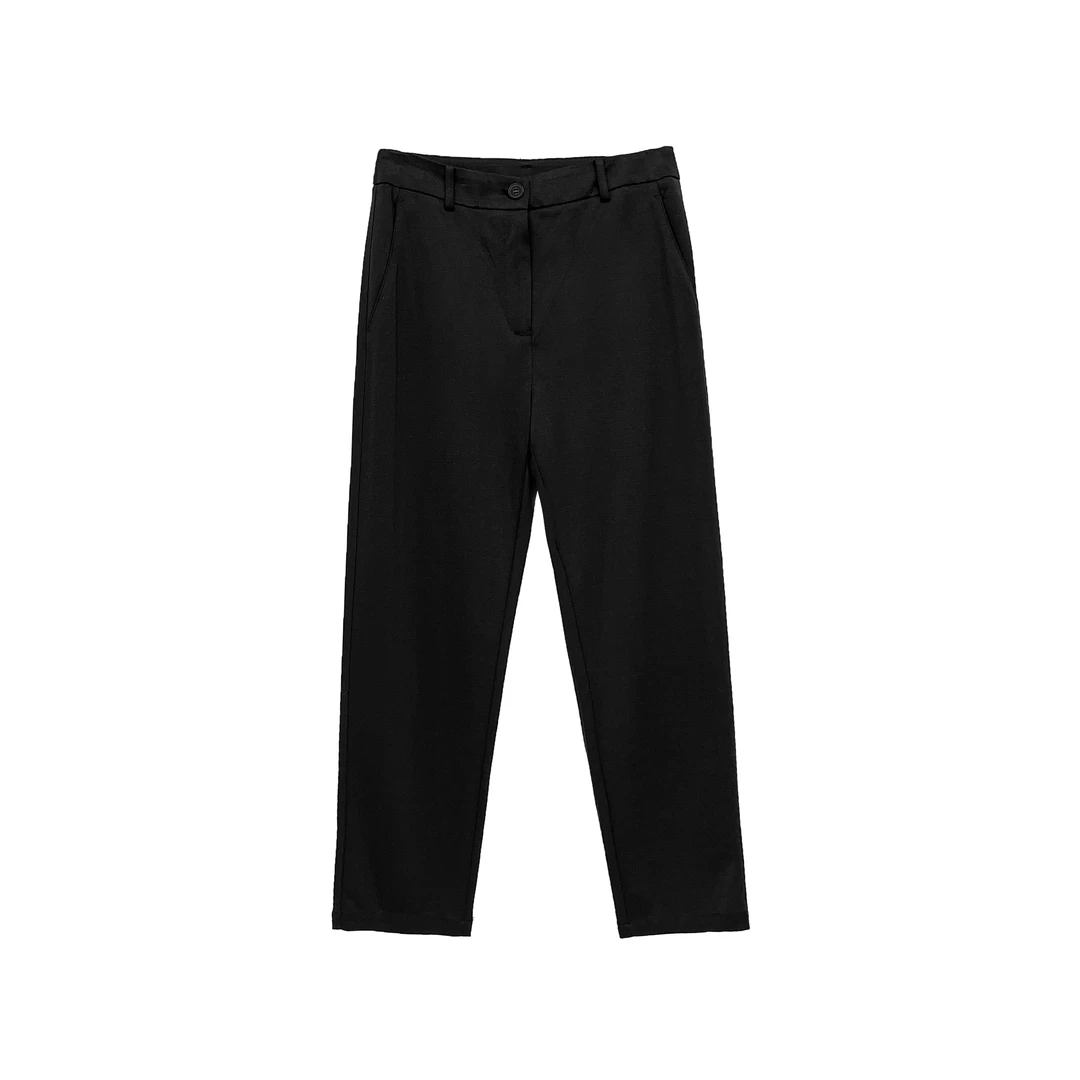 【亚楠本楠】直筒通勤风休闲西裤6792