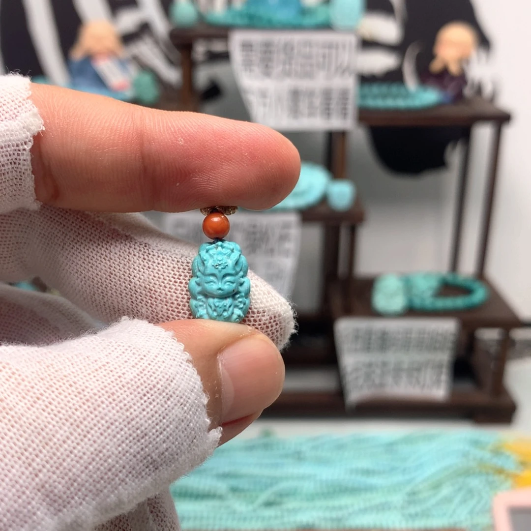 绿松石未镶嵌挂件