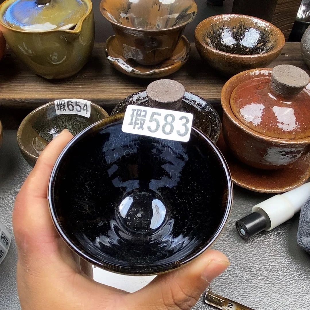 茶盏微瑕建盏主人杯子