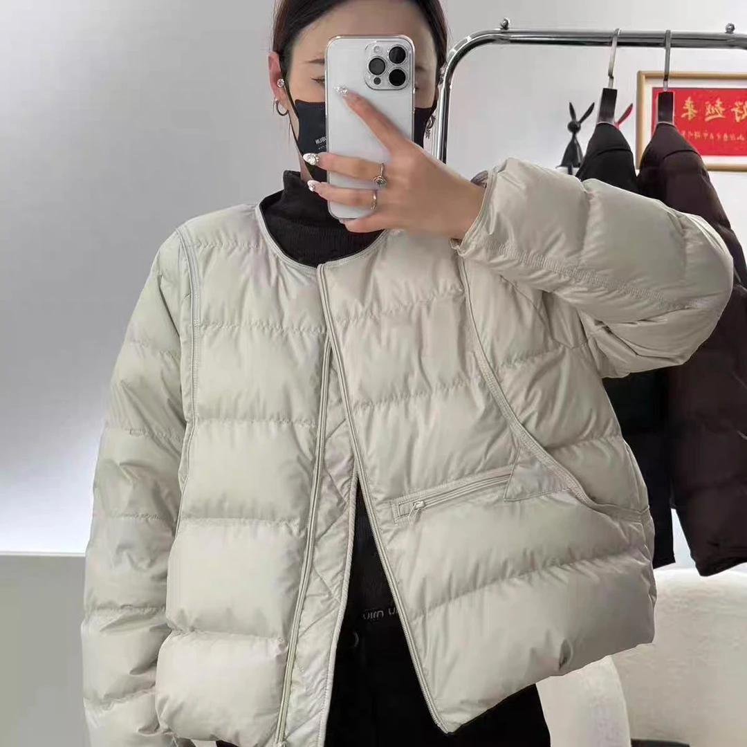 冬季时尚圆领热卖秋冬户外羽绒棉服暖暖短款新梦幻感奢华保暖外穿