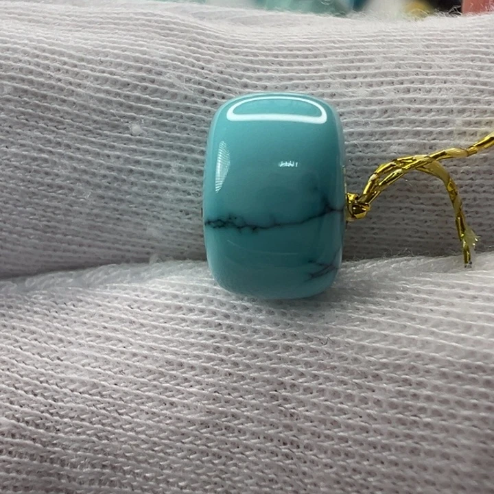 绿松石未镶嵌直切珠10.9