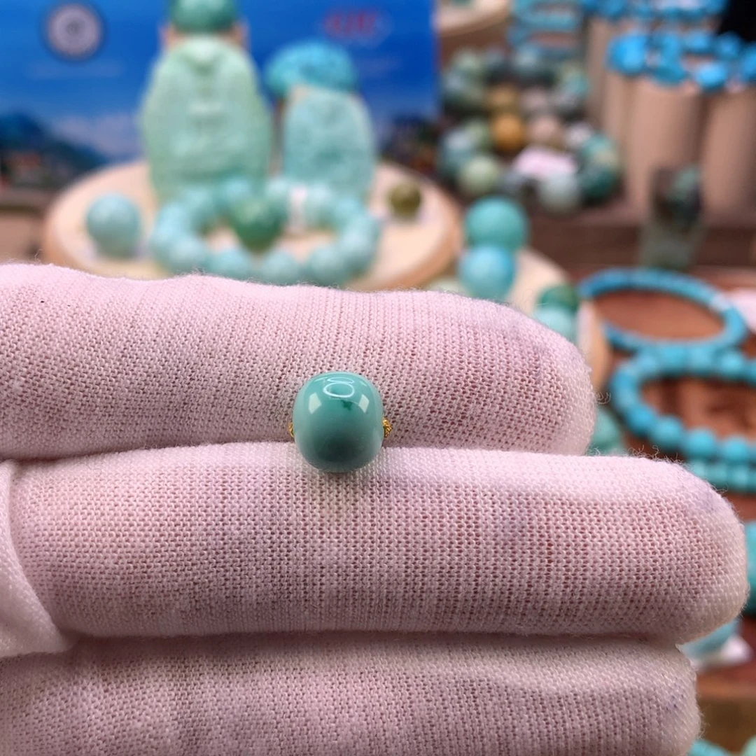 绿松石未镶嵌珠宝奇石9.3mm