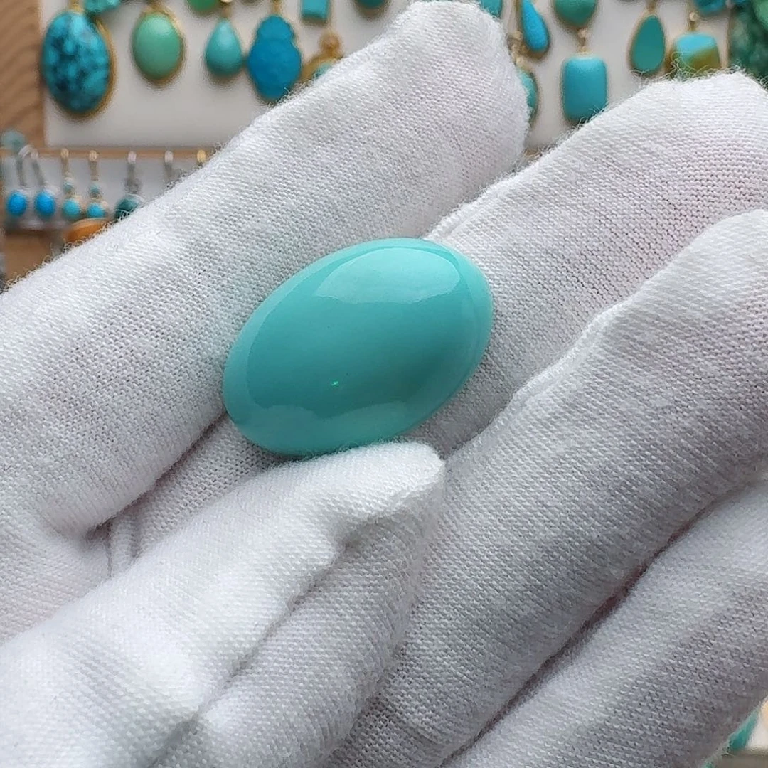 炙***欢绿松石未镶嵌配饰