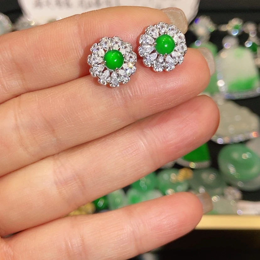 【闪购商品】未镶嵌翡翠耳饰天然翡翠