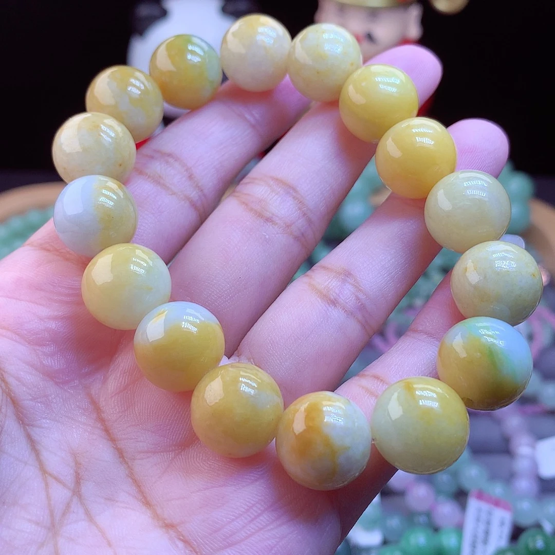 翡翠未镶嵌手链手串13