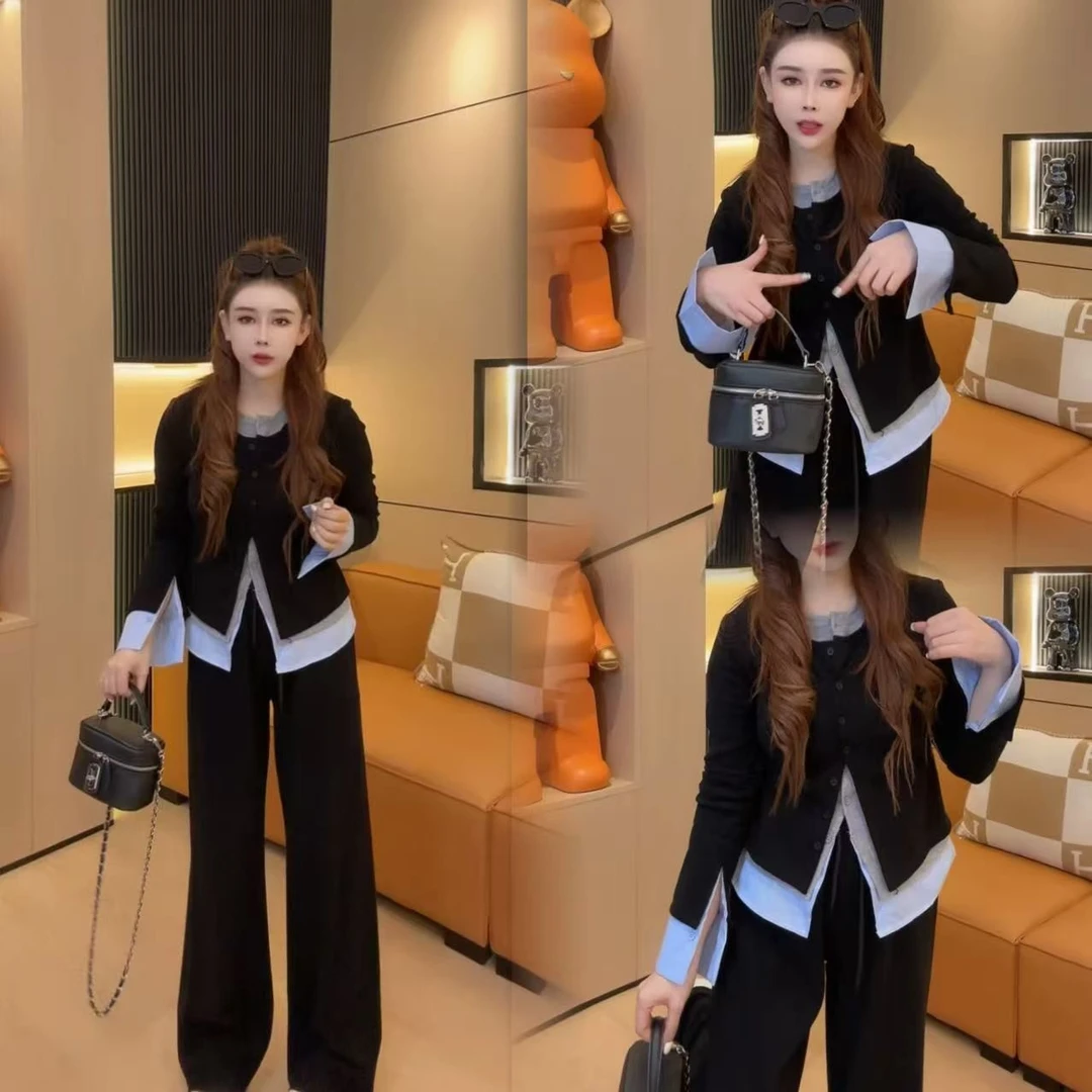 紫哥ZIGE韩版设计感显瘦套装YN#201