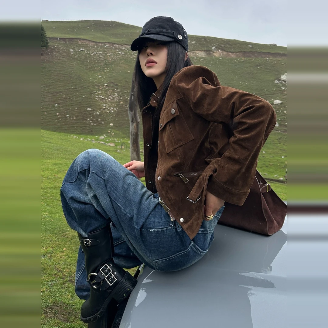 美式复古短款呢子外套女秋季2026新款爆款轻熟巨好看开衫气质上衣