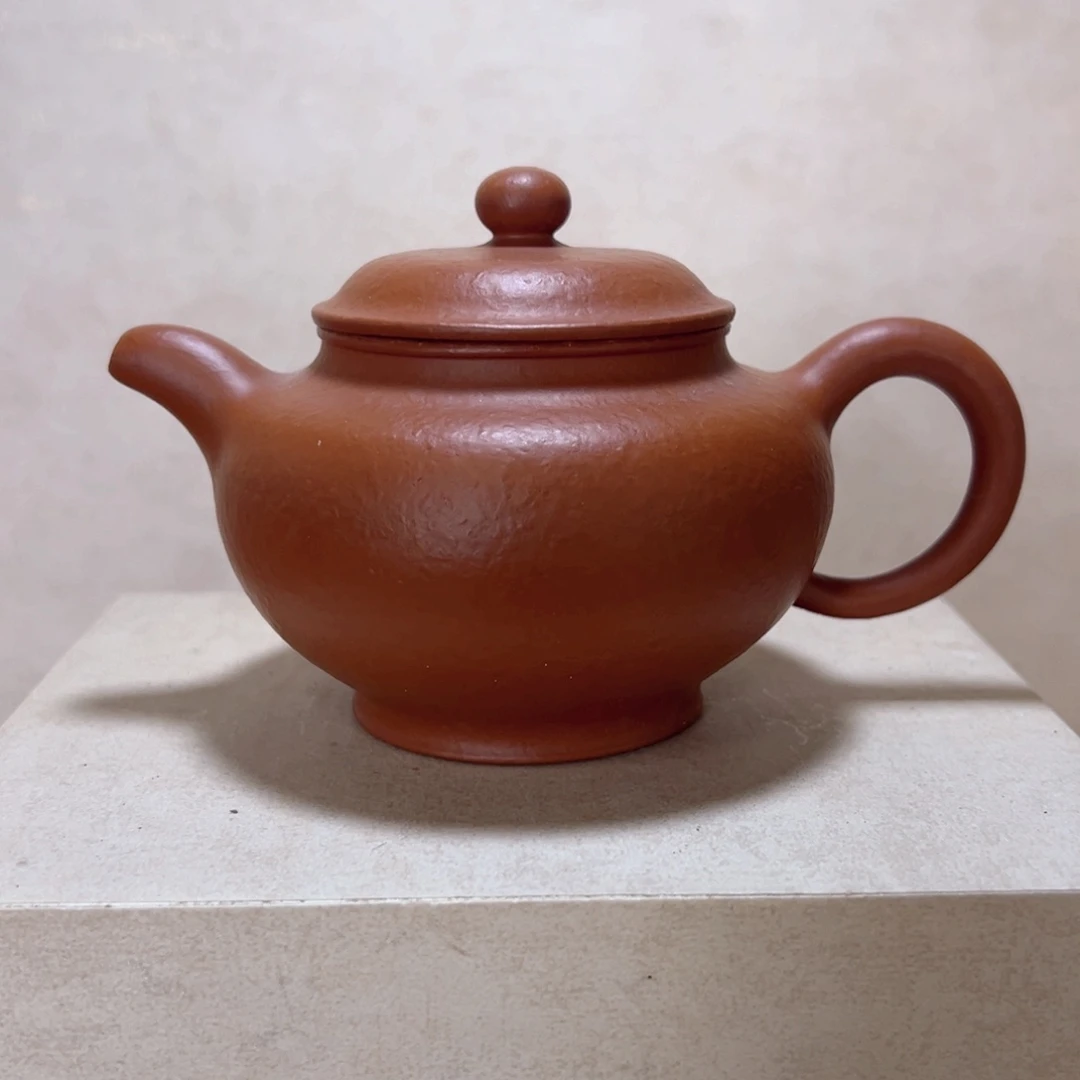 紫砂茶壶朱泥掇只
