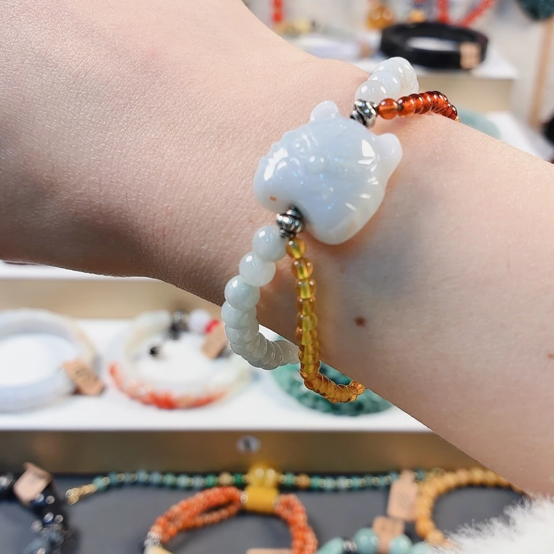 翡翠未镶嵌手链手串