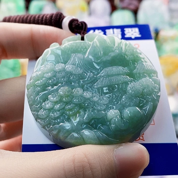 翡翠未镶嵌吊坠(不含链)