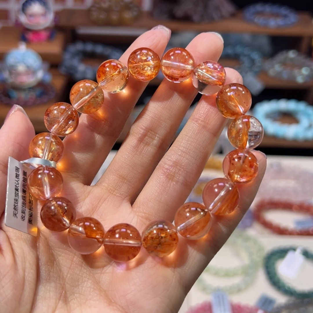 未镶嵌手串水晶12m天花板级糖纸胶花