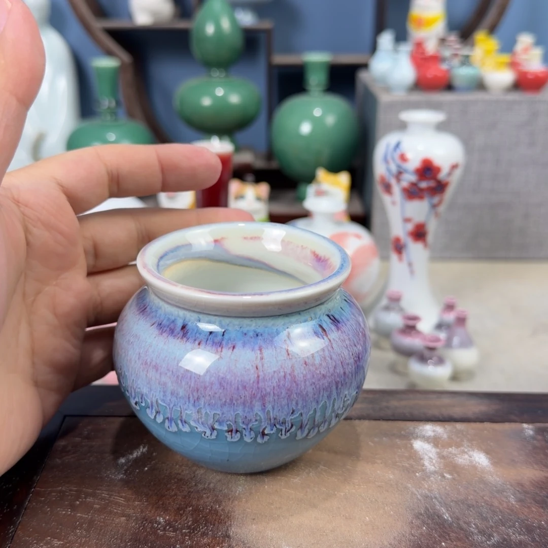 陶瓷手工小花器摆件