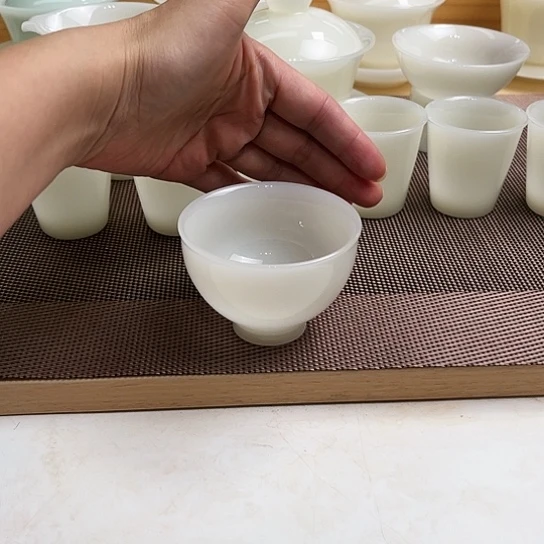 高档皙白玉瓷主人杯80cc