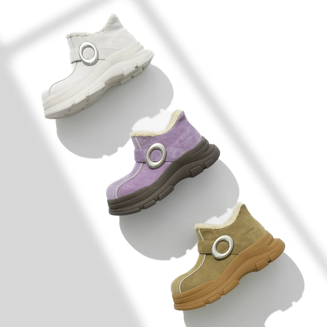 原创新品首发真皮棉鞋2024年新款软底敲软敲舒适女棉鞋8271