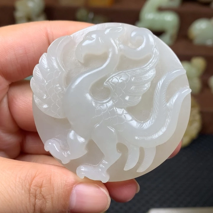 和田玉未镶嵌挂件