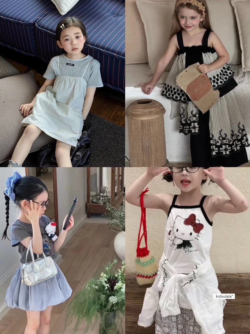 【小小叶】森系辣酷英伦风洋潮品质春秋夏儿童t恤男女宝童装/No退换