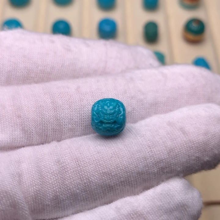 绿松石未镶嵌绿松石龙珠9.9