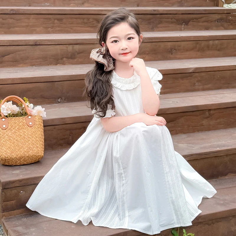 女童连衣裙夏2025新款夏季儿童公主裙小女孩洋气礼服生日裙子夏装