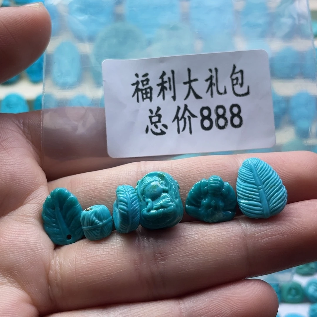 绿松石银S925镶嵌颈饰