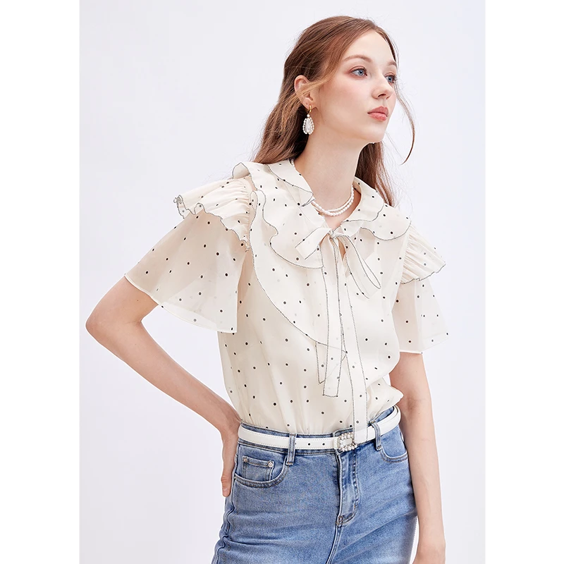 missCOCOON雅典浪漫上衣夏装温柔衬衫0301