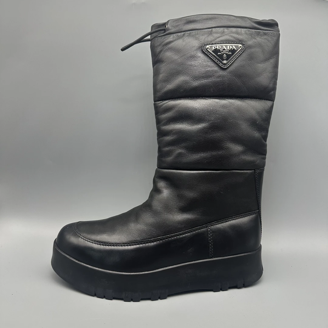 prada/普拉达 pr001 黑色厚底休闲鞋  时尚百搭