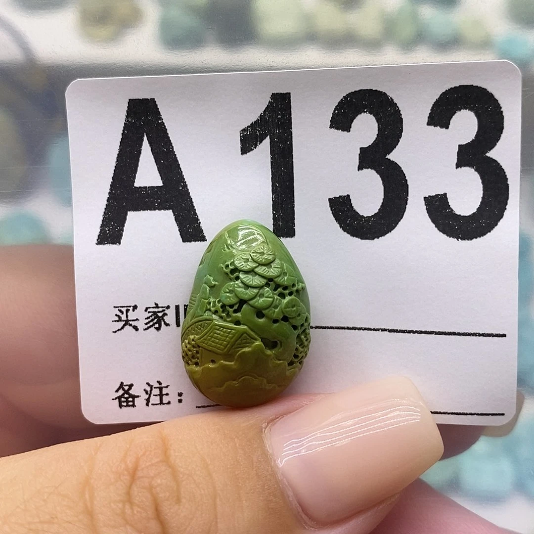 绿松石未镶嵌绿松石配饰定制