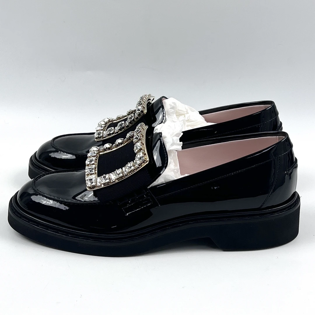 未使用 Roger Vivier/罗杰·维威耶 38码 钻扣乐福鞋LM4122