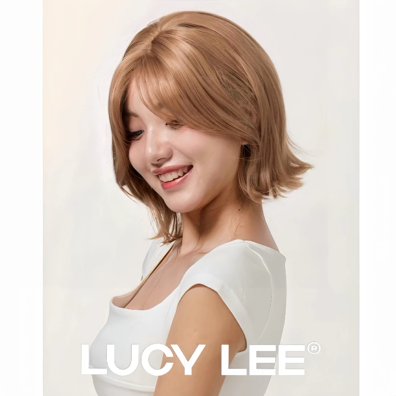 【免修剪-漫画露丝】精修刘海奶茶金短发假发头套露丝宋十八亿