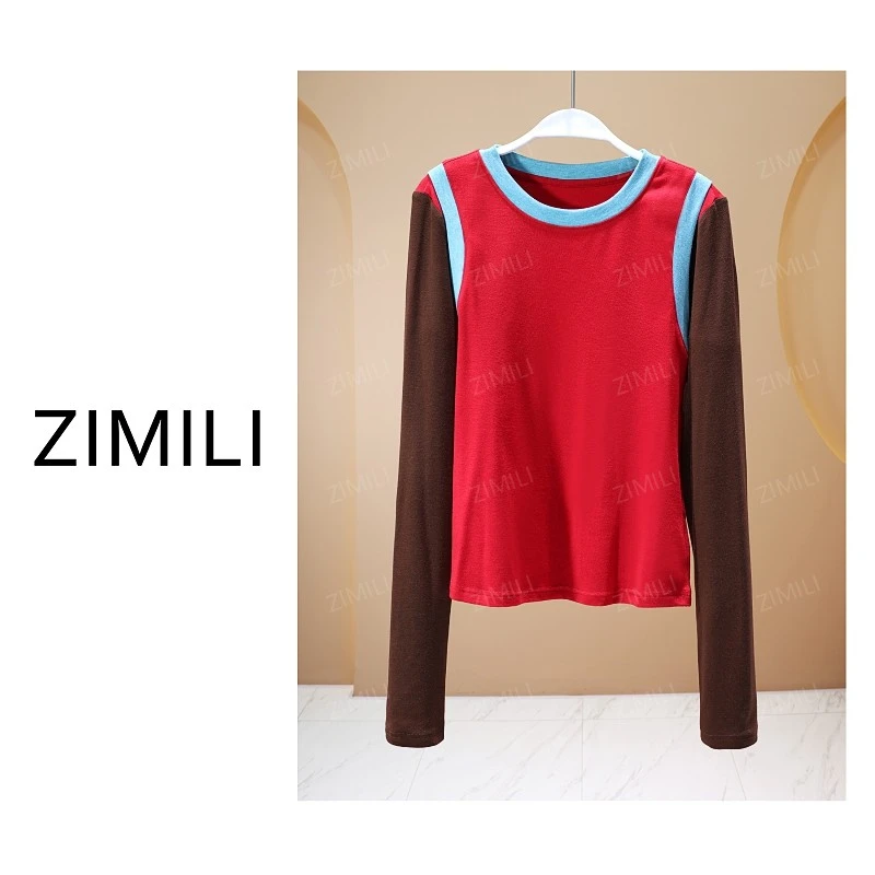 【亮哥欧货女装】冬季加厚羊毛《复古风》高弹显瘦打底上衣26019-A7