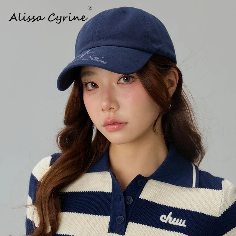 Alissa Cyrine新款潮牌字母情侣刺绣棒球帽鸭舌帽韩版遮阳帽子